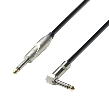 3 STAR IPR 0600 Instrumentenkabel | Adam Hall® Winkelklinke TS x Klinke TS | 6 m